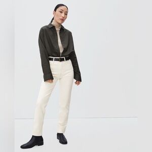 Everlane OG Cheeky Straight Leg Jean‎ Ecru 28
